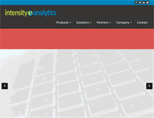 Tablet Screenshot of intensityanalytics.com